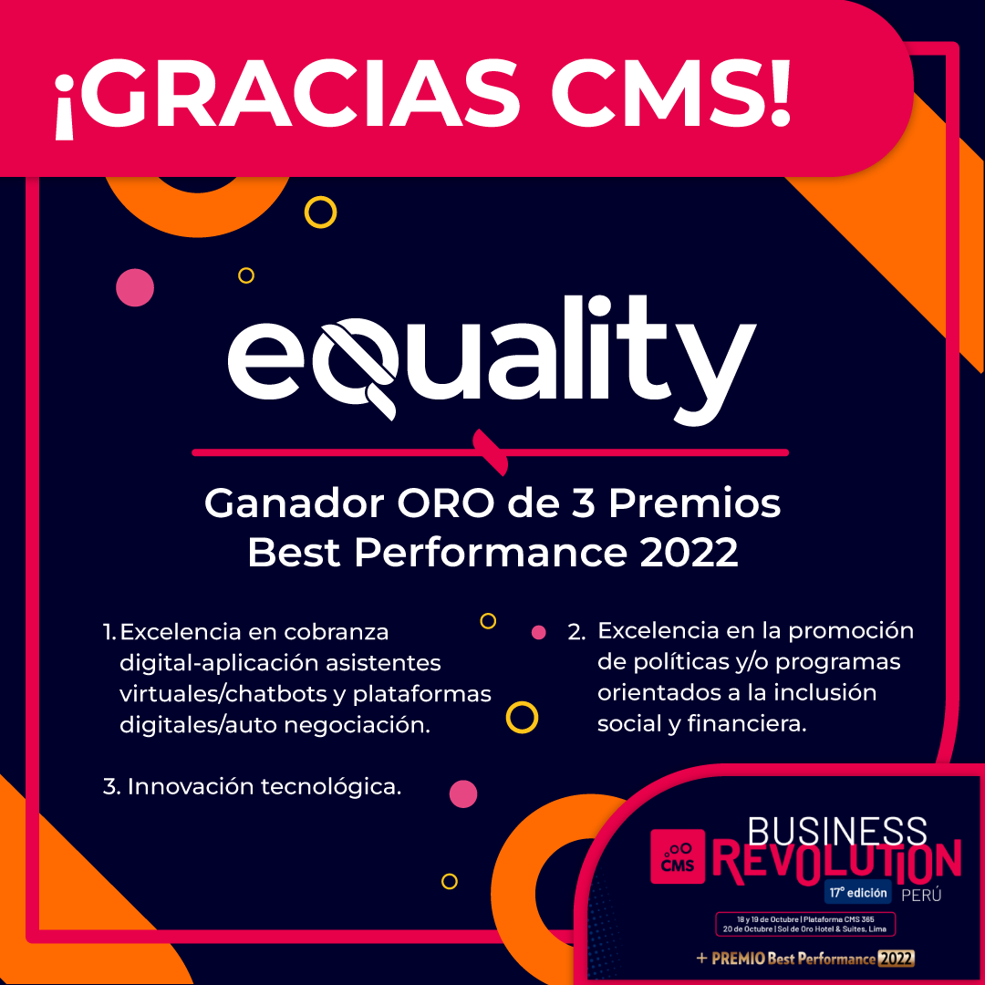 equality ganador oro de premio best performance 2022